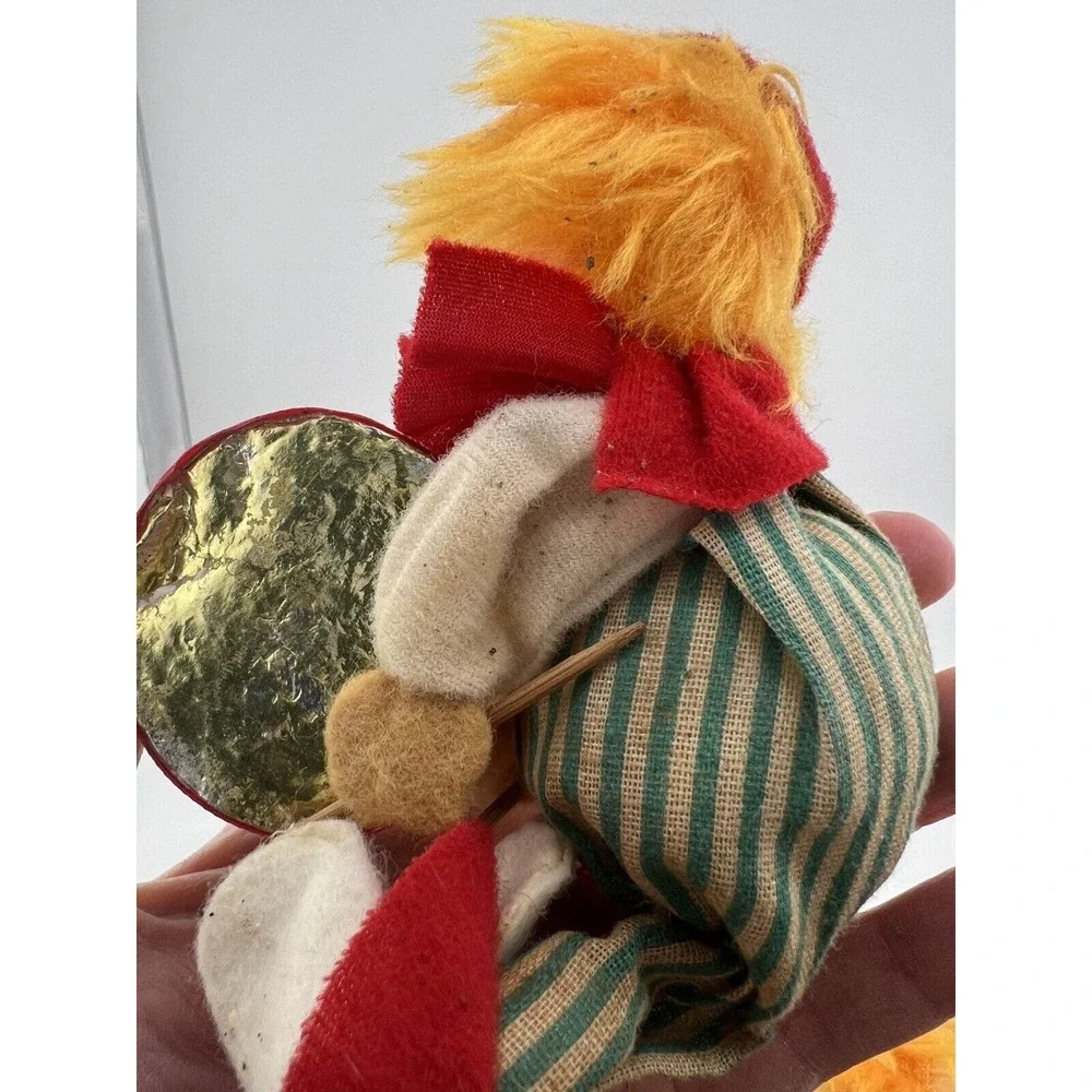 Vintage Home Decorative Happy Holidays Christmas‎ Clowns Ornaments - Set of 6